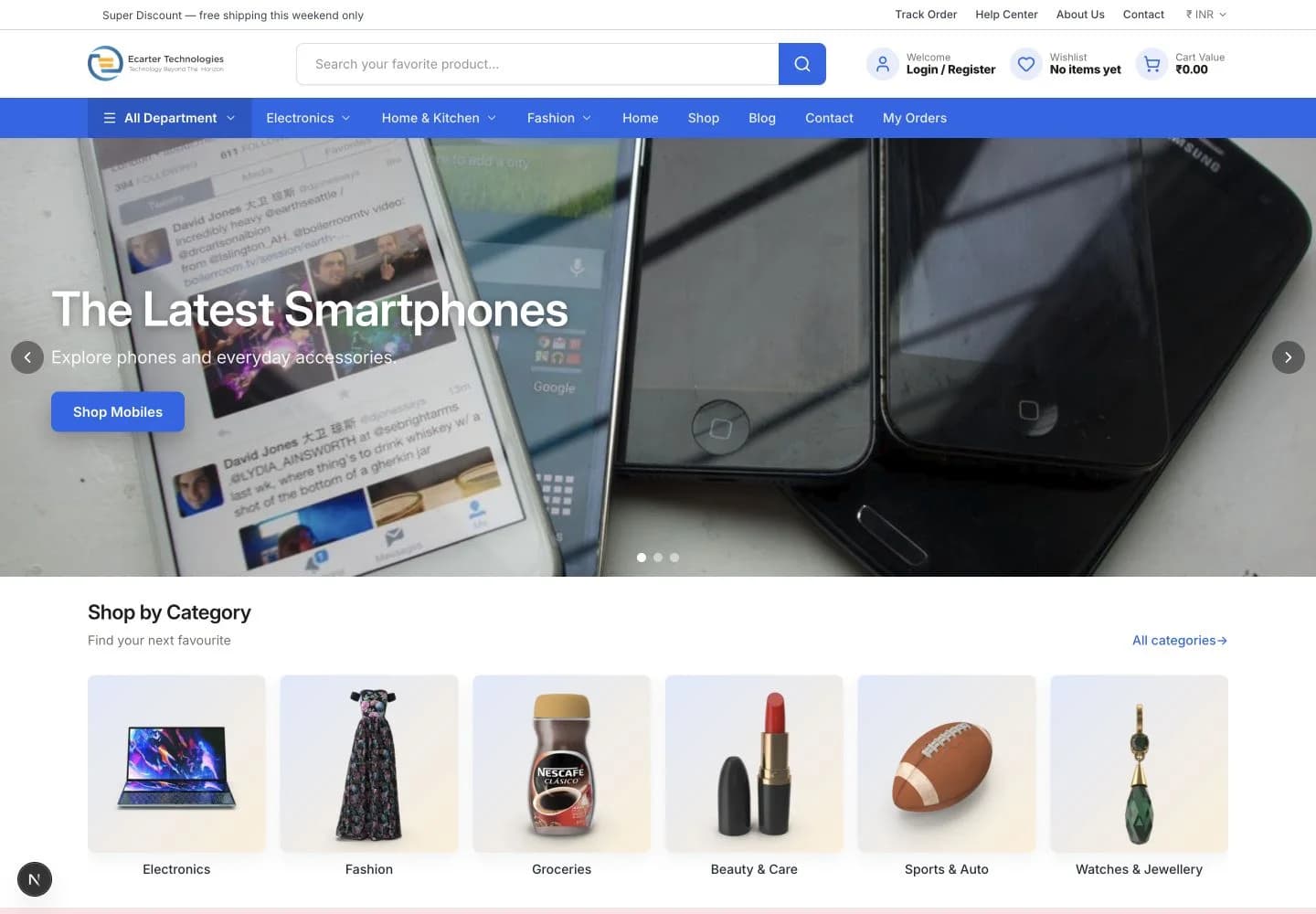 Machic demo store — Homepage screenshot