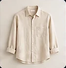 A natural linen shirt