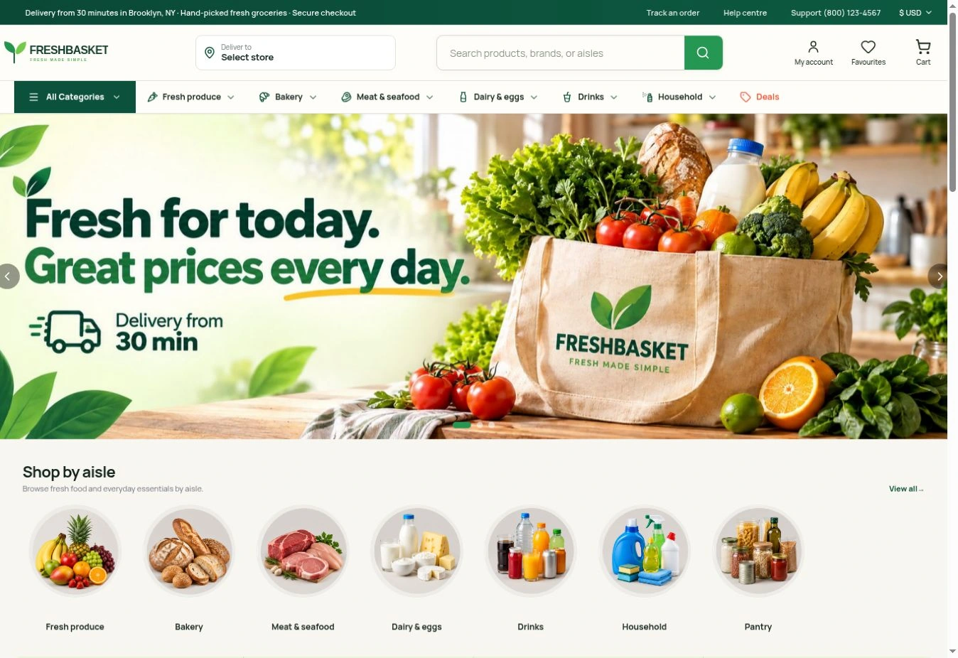 Basket demo store