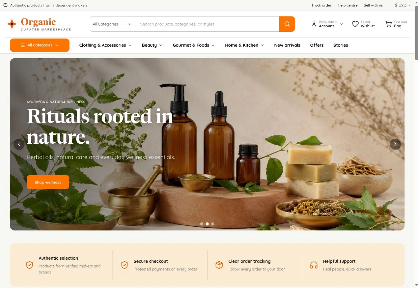 Organic demo store