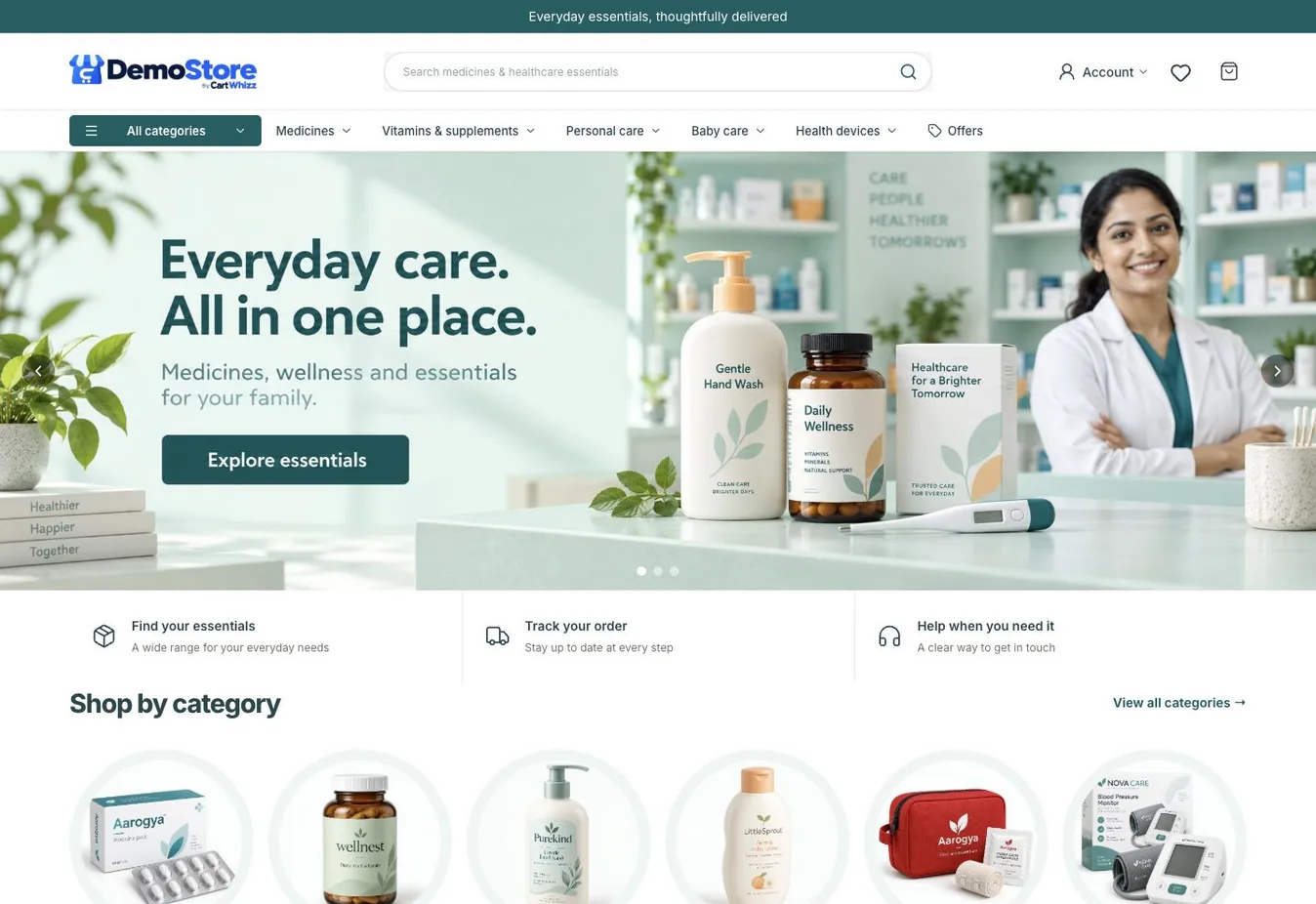 Pharma demo store